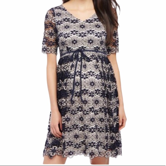 navy blue overlay dress